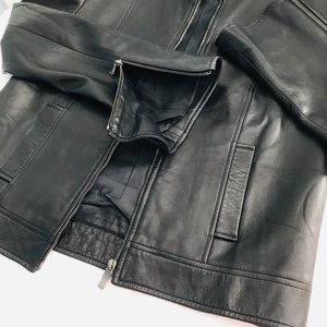 GUCCI soft black leather jacket